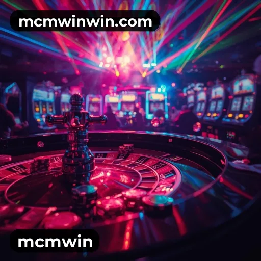 App mcmwin para iOS e Android — interface mobile, login biométrico e PIX integrado